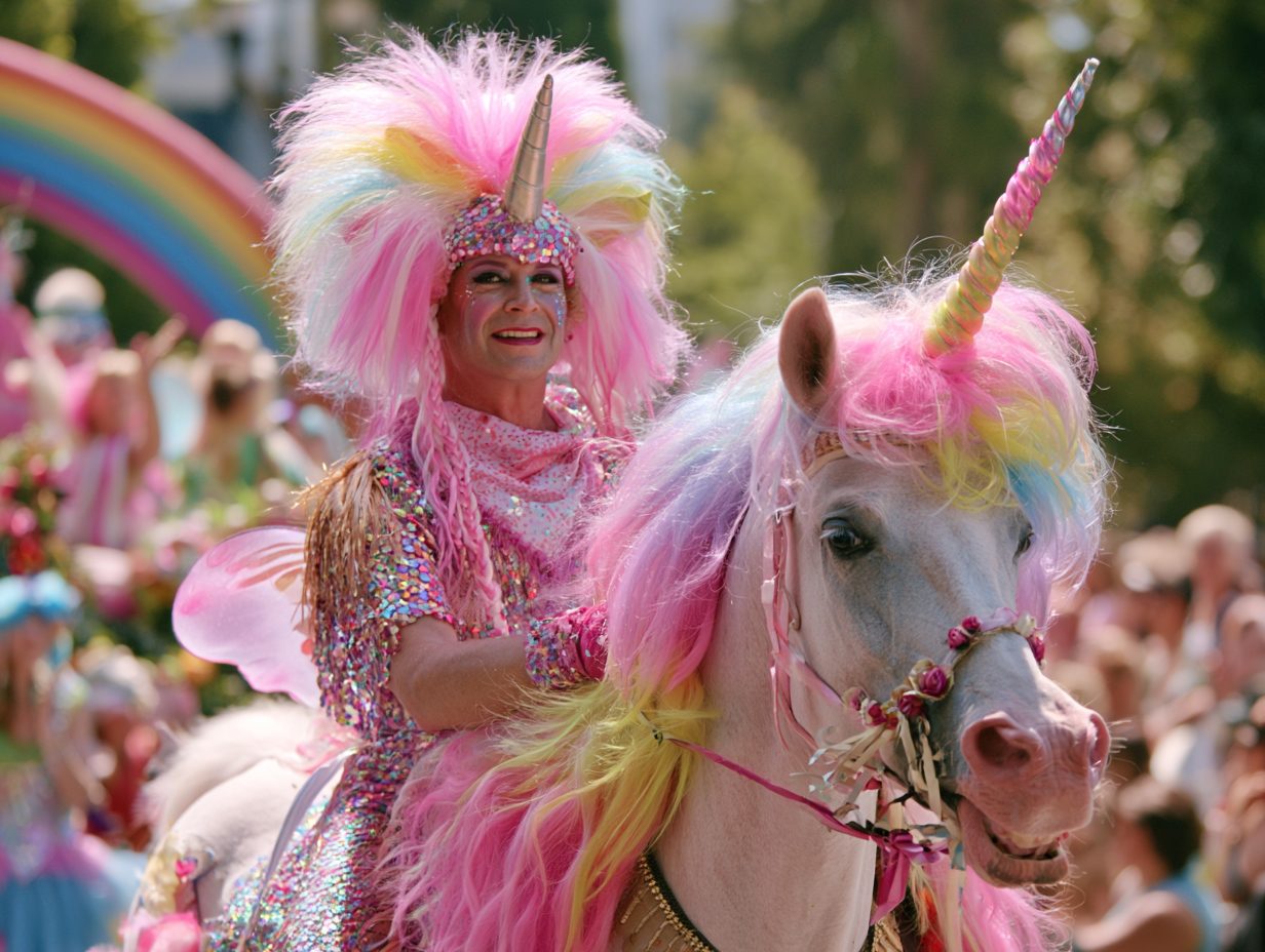 A group of Krewe of Unicorns members smiling together