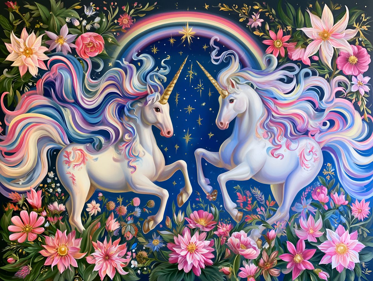A joyful group of Krewe of Unicorns members in capes and horn headbands before a parade