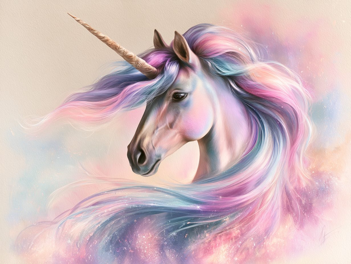 Rainbow-decked Krewe of Unicorns float rolling in the Gasparilla parade